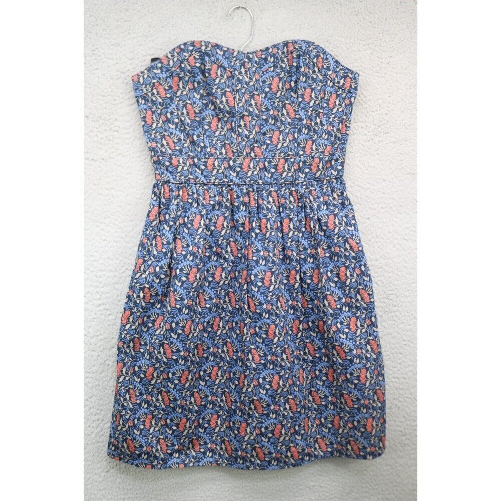 Fabulously British by Jack Wills Strapless Floral Dress-Size 4-Whimsigoth